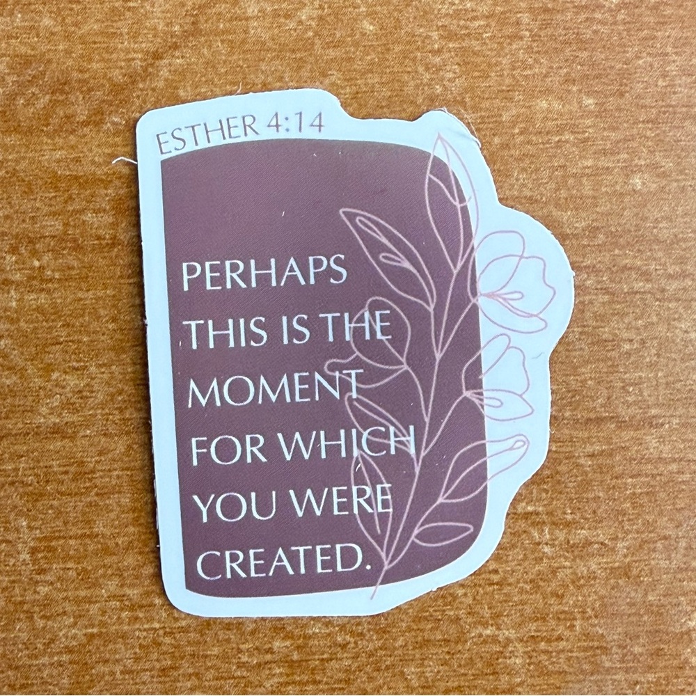 Inspirational Quote‎ Sticker - Brown